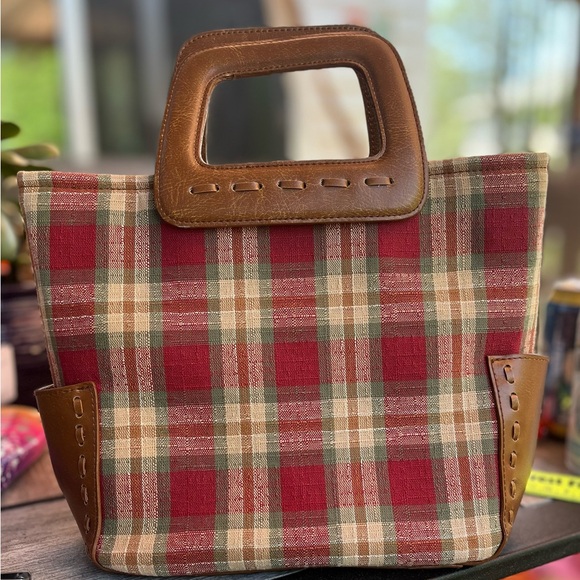 Longaberger Orchard Park Plaid Purse - Picture 5 of 9